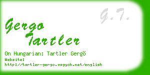 gergo tartler business card